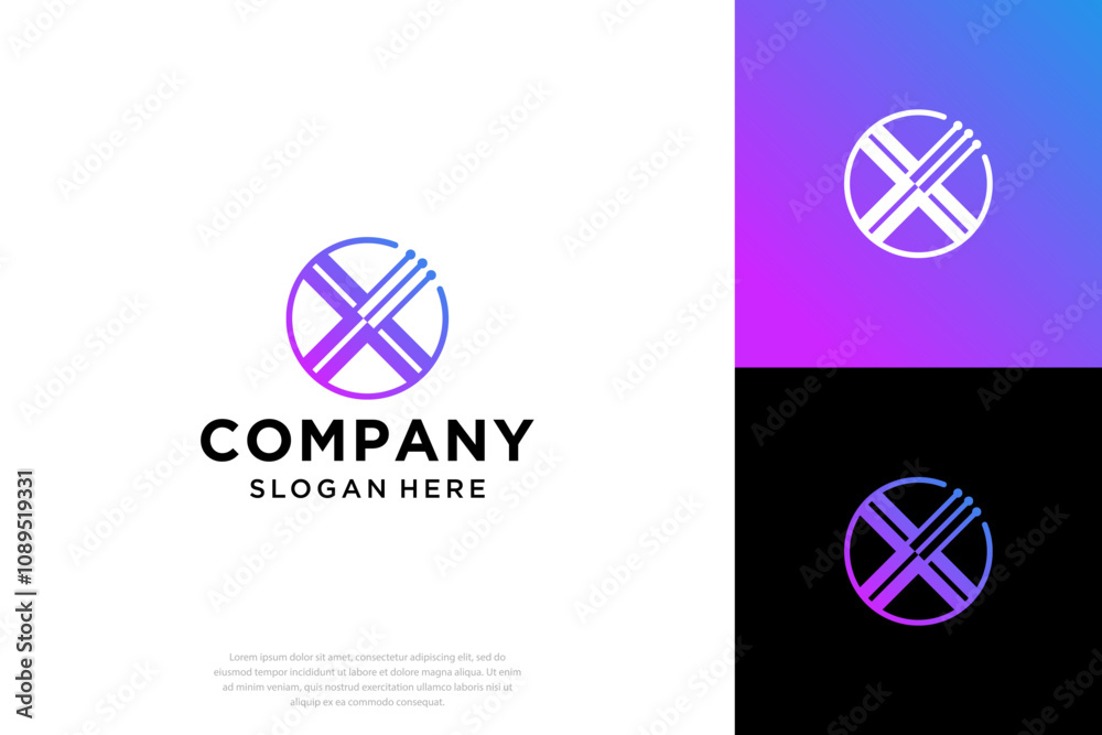 Initial X logo design vector template Initial X logo design vector template