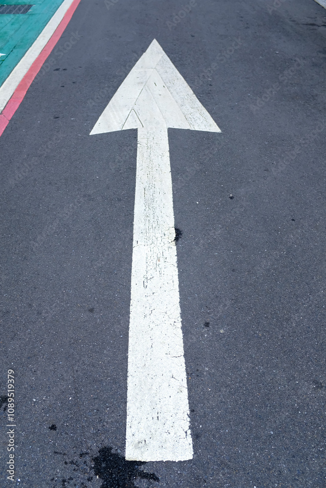 The taipei city road sign on the ground. Taipei, taiwan street sign. Transportation concept. The taipei city road sign on the ground. Taipei, taiwan street sign. Transportation concept.