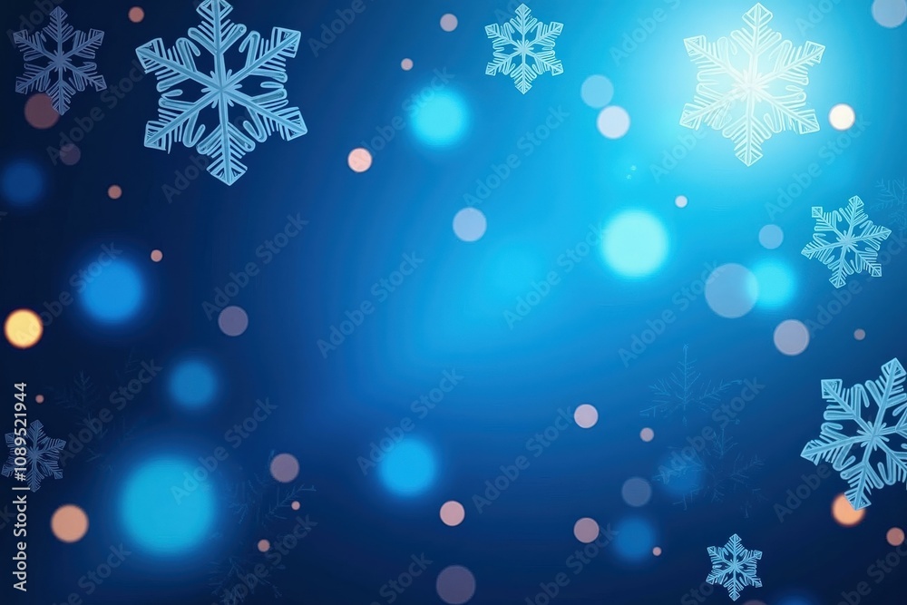 Enchanting Winter Wonderland Background with Snowflakes and Bokeh Lights Perfect for Holiday Cards and Invitations Enchanting Winter Wonderland Background with Snowflakes and Bokeh Lights Perfect for Holiday Cards and Invitations