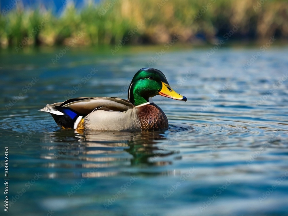 Obraz premium duck on the water