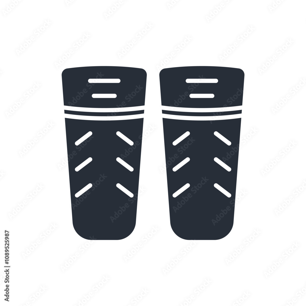 Shin guard icon. vector.Editable stroke.linear style sign for use web design,logo.Symbol illustration. Shin guard icon. vector.Editable stroke.linear style sign for use web design,logo.Symbol illustration.