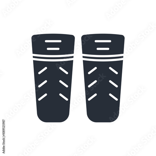 Shin guard icon. vector.Editable stroke.linear style sign for use web design,logo.Symbol illustration.