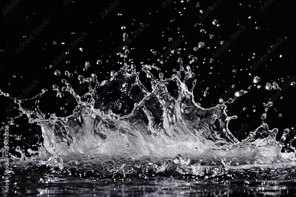 splash of water black screen splash of water black screen