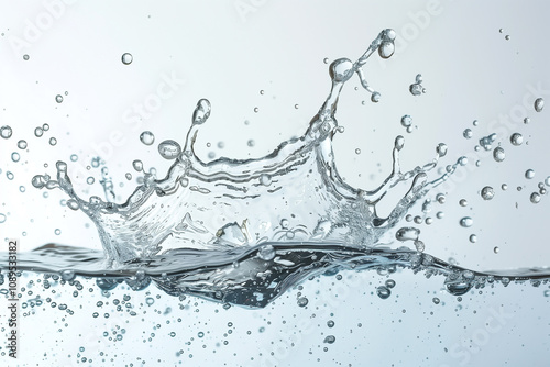 splash of water white screen