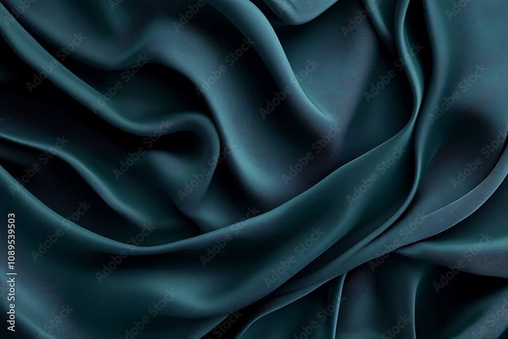 Fototapeta premium Dark teal background with smooth gradient layers