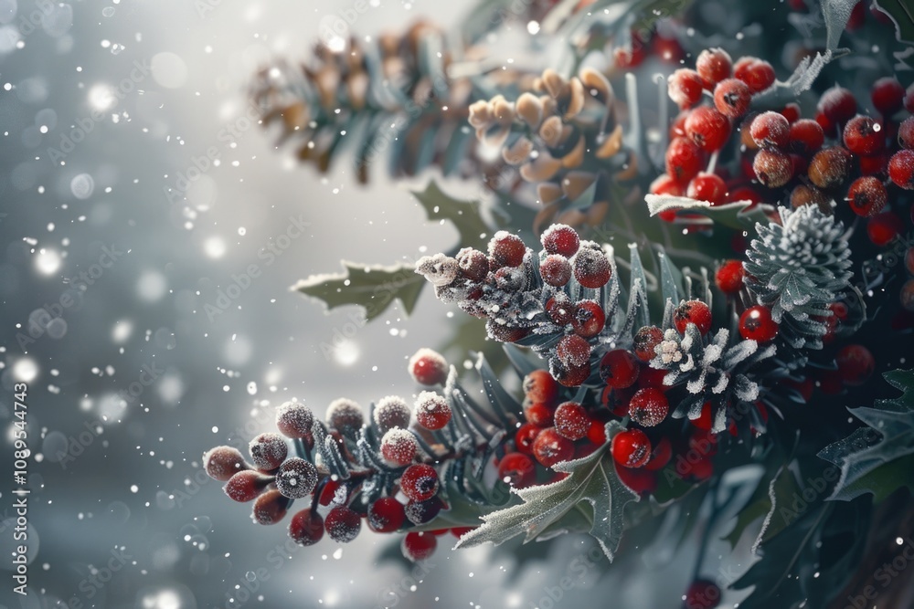 A close-up shot of a cluster of berries growing on a tree branch A close-up shot of a cluster of berries growing on a tree branch