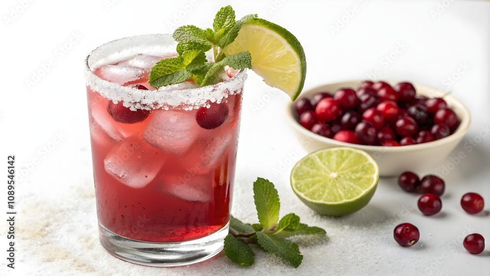 Fresh Cape Codder Cocktail on White Background, Cape Codder Cocktail Isolated on White
Fresh Cape Codder Cocktail on White Background, Cape Codder Cocktail Isolated on White