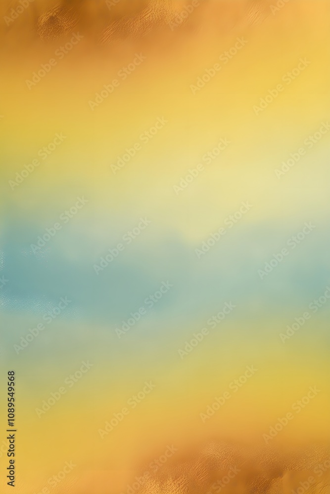 Golden Yellow to Sky Blue Gradient Background with Textured Film Grain Golden Yellow to Sky Blue Gradient Background with Textured Film Grain