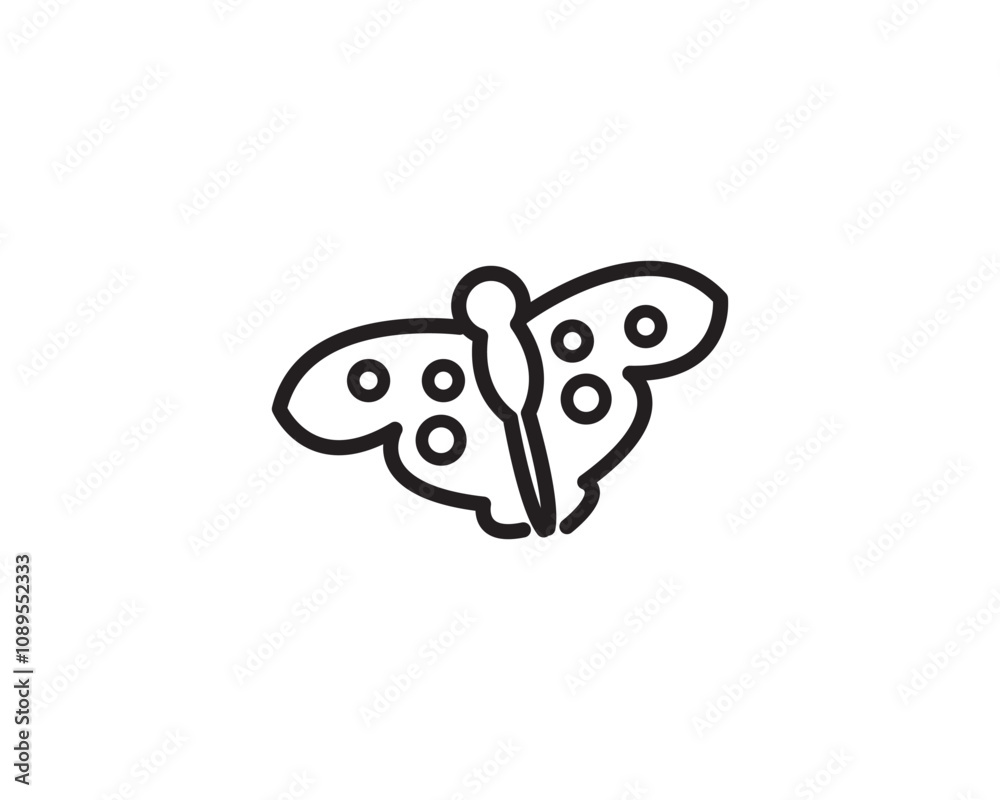 Butterfly icon vector symbol illustration Butterfly icon vector symbol illustration
