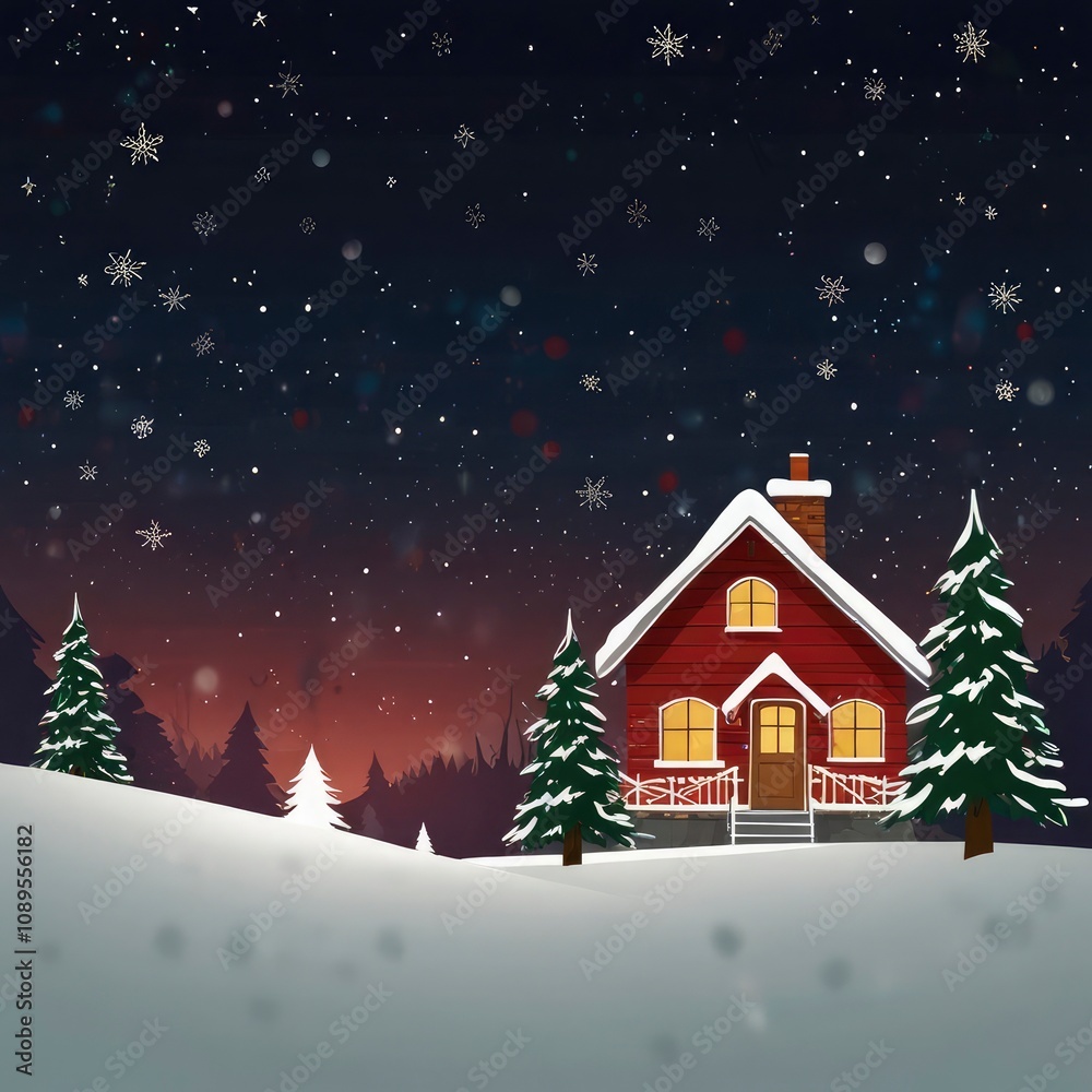 Fototapeta premium Christmas tree with gifts and decorations