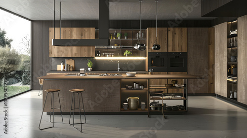 modern kitchen interior