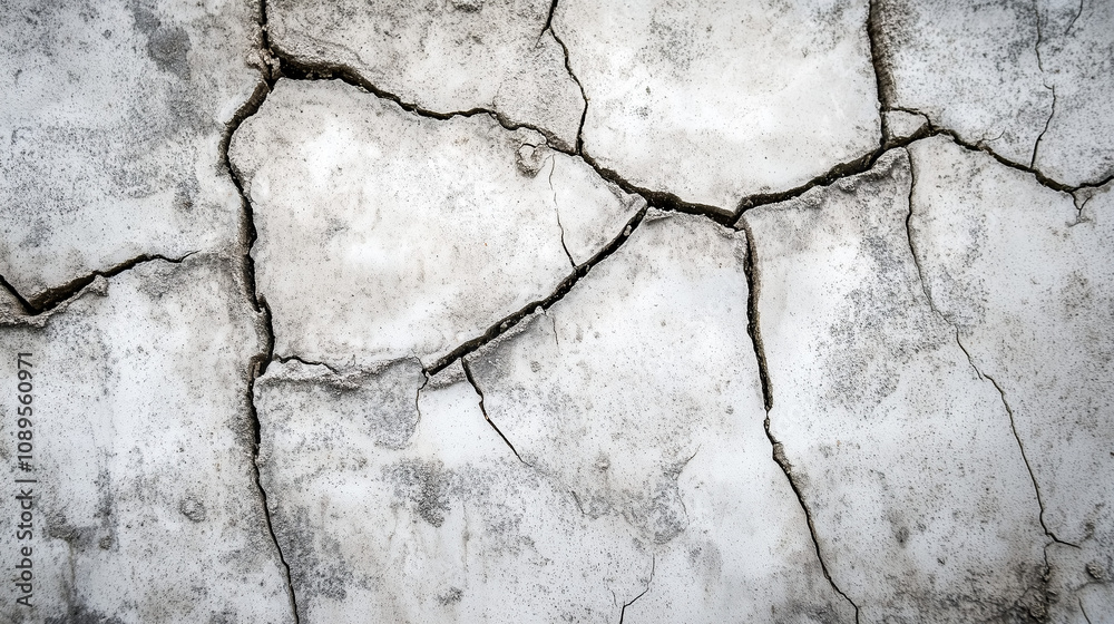 Obraz premium Cracked Concrete Wall Texture