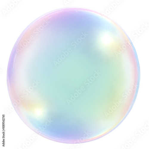 Obraz na płótnie soap bubble isolated on transparent background w salonie