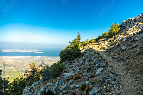 Wanderung auf den höchsten Punkt der griechischen Insel Kos in der Süd Ägäis - dem Mount Dikeos - Griechenland  photo