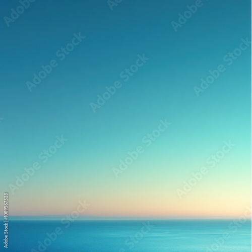 Serene Ocean Meets Pastel Sky at Dawn