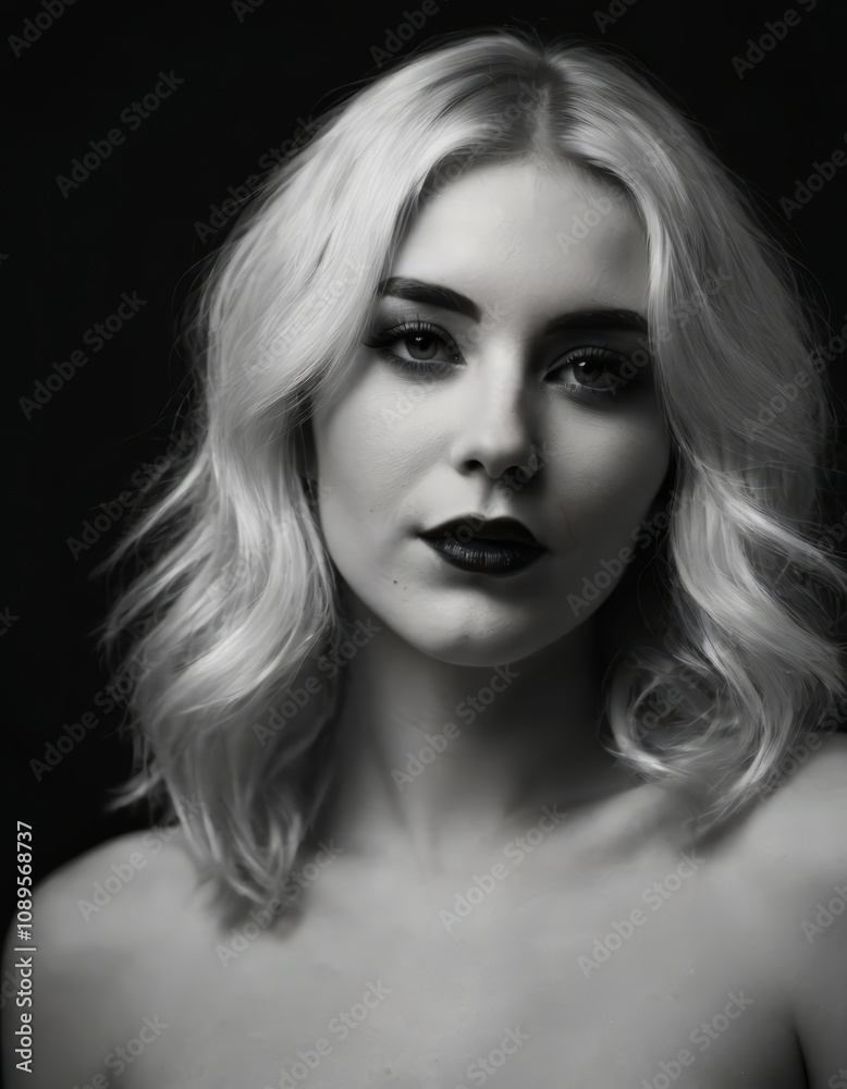 black and white portrait of a young model, beautiful face a girl black and white portrait of a young model, beautiful face a girl