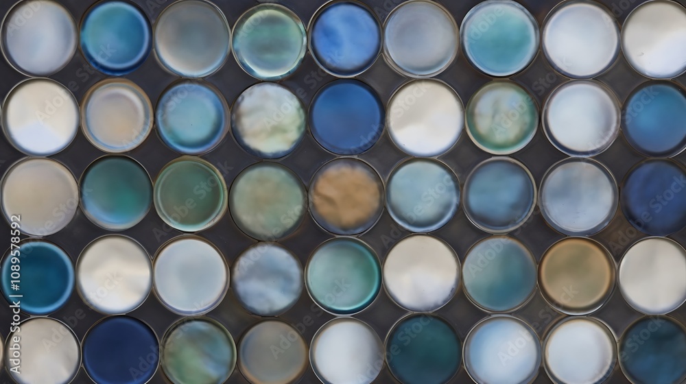 Abstract Circular Glass Tile Mosaic Pattern Abstract Circular Glass Tile Mosaic Pattern