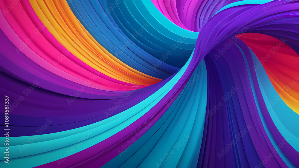 Naklejka premium modern abstract background with swirling patterns of vibrant colors, blending smoothly into one another