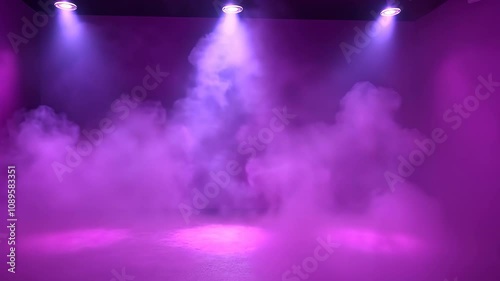 Wallpaper Mural Purple haze fills a studio space illuminated by three overhead lights Torontodigital.ca