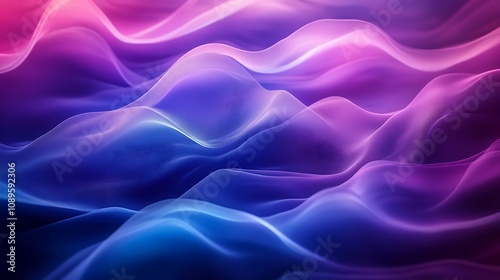 Abstract background blue and purple gradient wave