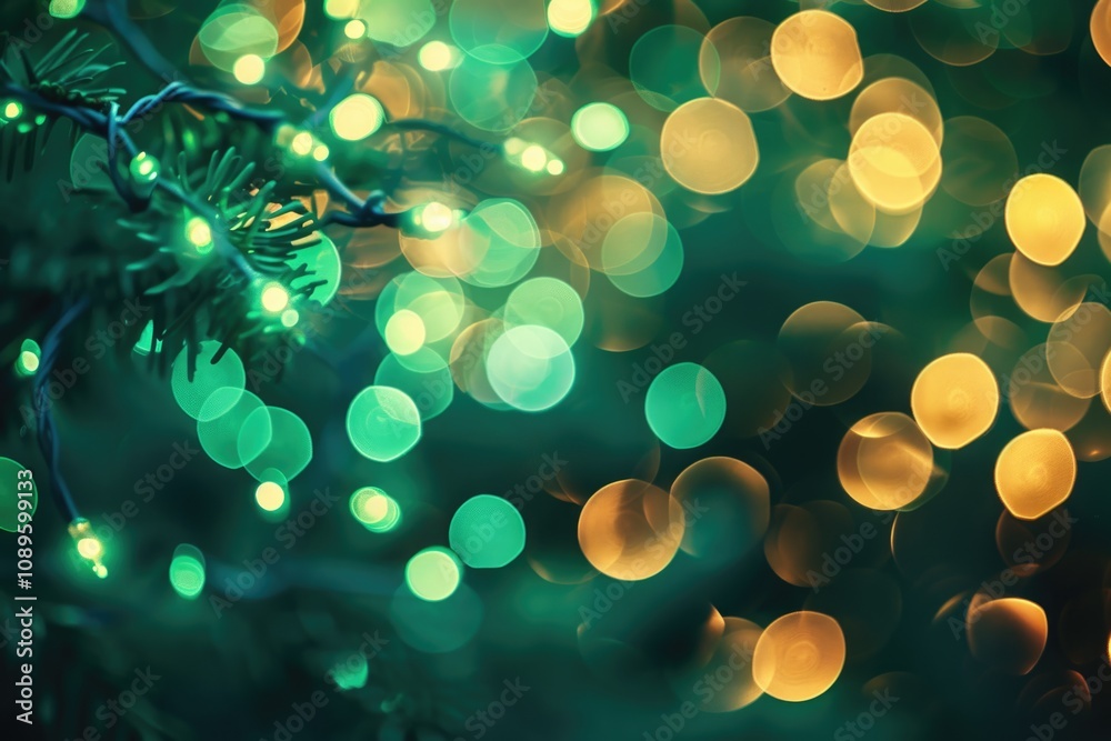 Fairy lights on a tree, perfect for parties or celebrations Fairy lights on a tree, perfect for parties or celebrations