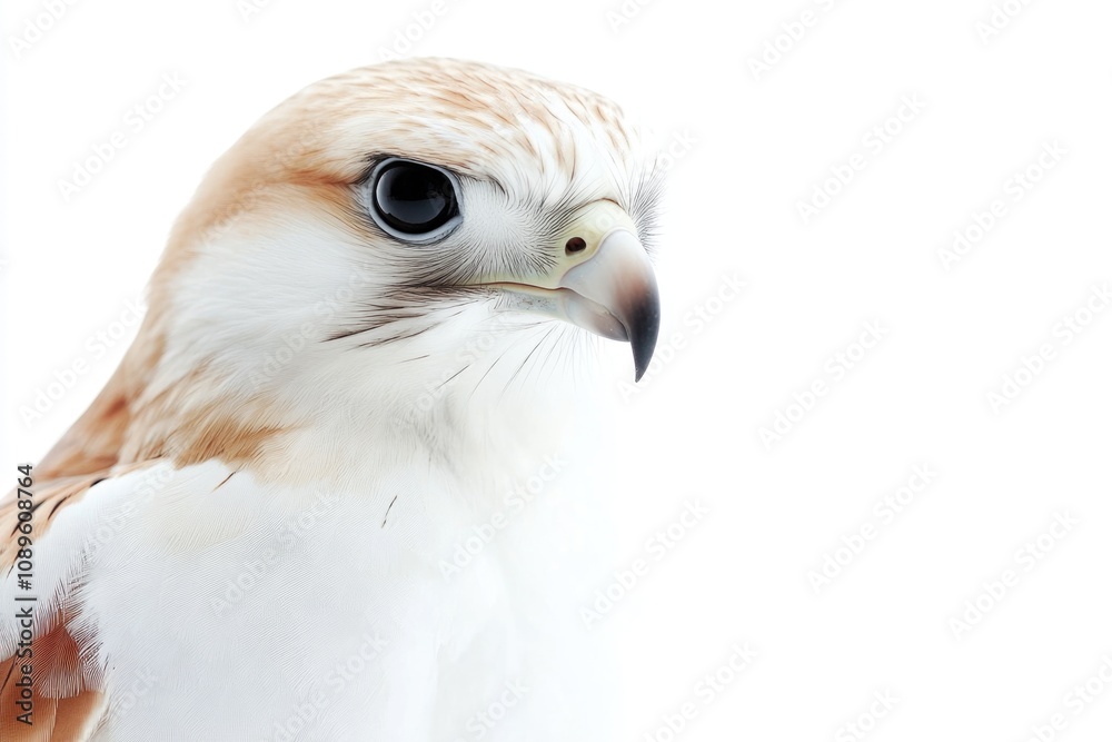 A detailed view of a bird's head and beak, perfect for using in wildlife or nature-related contexts