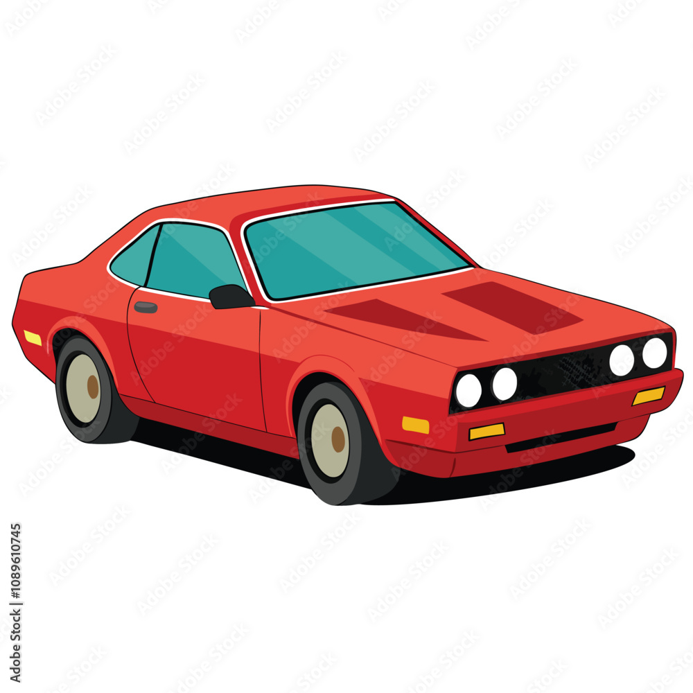 red car isolated on white red car isolated on white