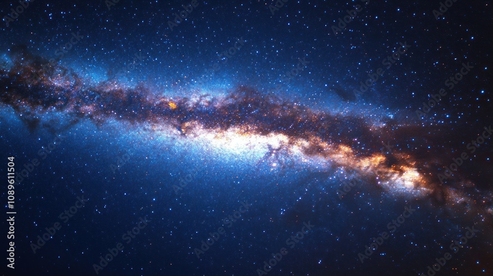 Stunning Spiral Galaxy in Deep Space, Showcasing Majestic Swirls of Stars, Cosmic Dust, and Brilliant Colors Against a Dark Background