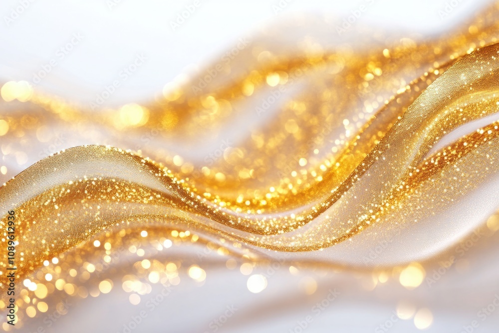 A close-up of a gold glittered background, perfect for adding some sparkle to your design or photo A close-up of a gold glittered background, perfect for adding some sparkle to your design or photo