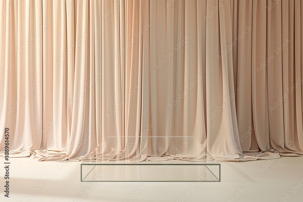 Elegant and Soft Draped Fabric Background with Subtle Warm Tones, Ideal for Photo Studio, Product Display, Fashion Shoot, and Artistic Presentations Elegant and Soft Draped Fabric Background with Subtle Warm Tones, Ideal for Photo Studio, Product Display, Fashion Shoot, and Artistic Presentations