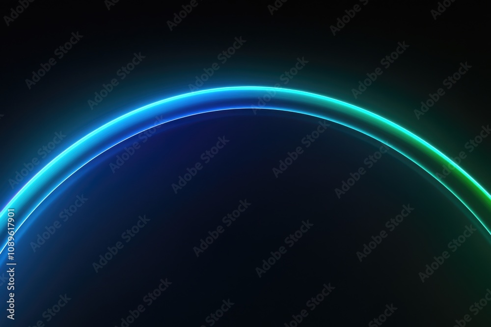 Black background with blue and green lines