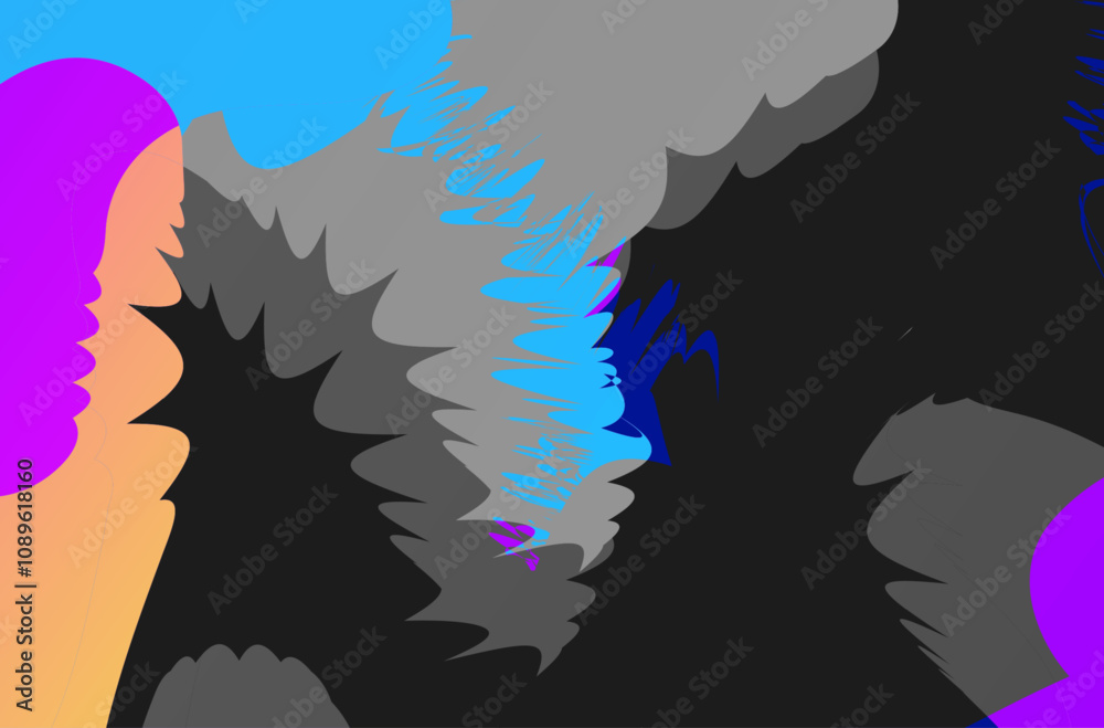 Abstract geometric background. The poster with the flat figures. Vector illustration. Abstract geometric background. The poster with the flat figures. Vector illustration.