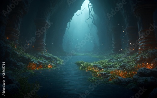 Mysterious Underground Cave - Explore the Unknown Fantasy World