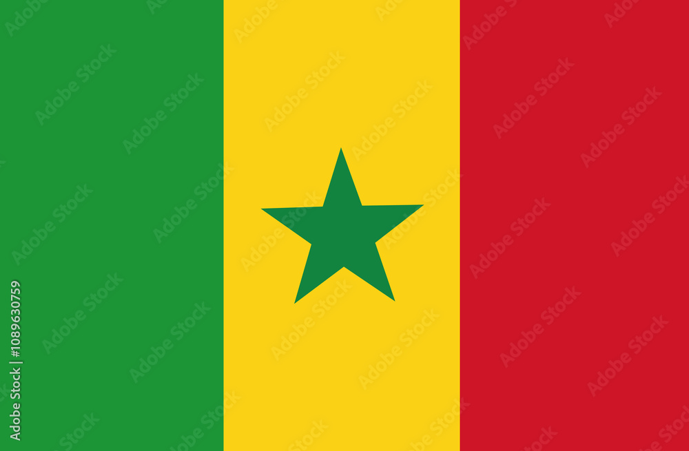flag of senegal nation country flag of senegal nation country