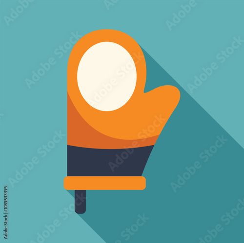 Kitchen glove protecting from heat, cooking safely and comfortably