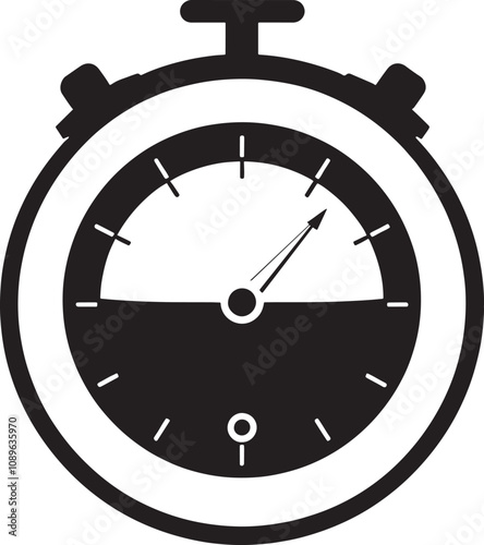 Hygrometer Black Vector Design