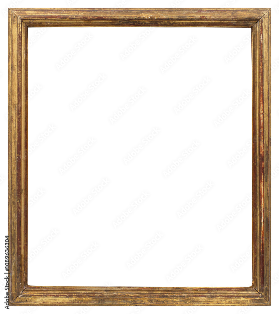 Antique picture frame on a transparent background, in PNG format. Antique picture frame on a transparent background, in PNG format.
