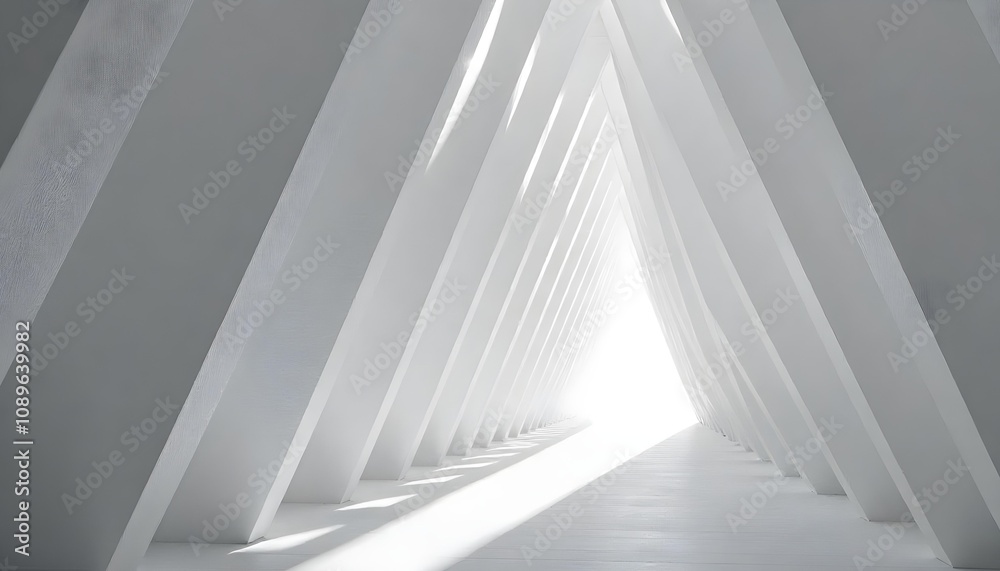 Obraz premium white curtain with a window