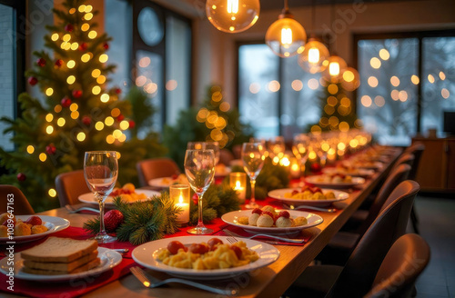 christmas table setting