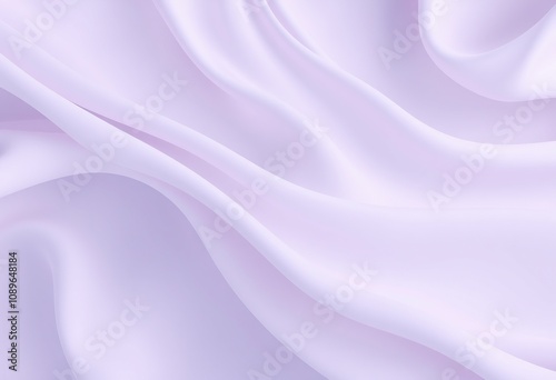 Abstract soft purple and white background with fabric waves.