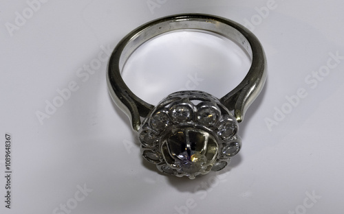 bagues, bijoux,or, argent, anneau