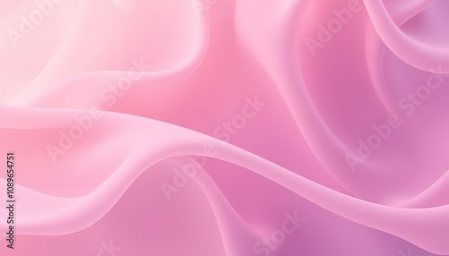 Abstract pink background with smooth, flowing curves.