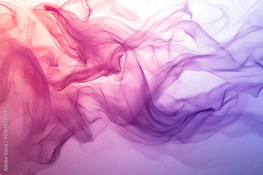 Abstract light pink and lavender gradient with flowing light