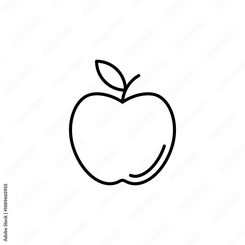 Organic waste thin line vector icon Organic waste thin line vector icon