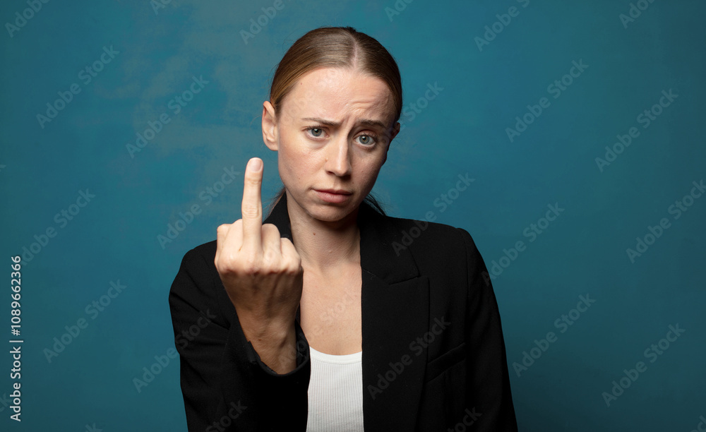 feeling angry, annoyed, rebellious and aggressive, flipping the middle finger, fighting back feeling angry, annoyed, rebellious and aggressive, flipping the middle finger, fighting back