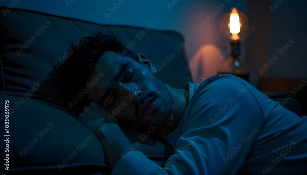 man sleeping on the couch man sleeping on the couch