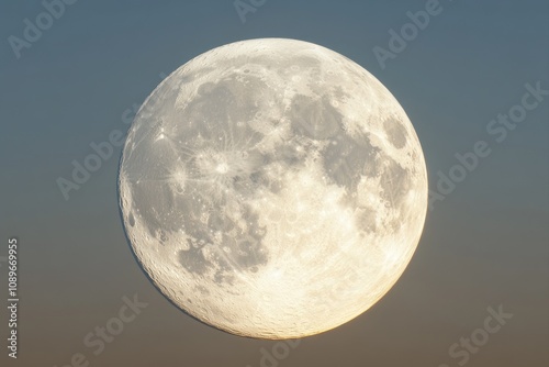 Plane against full moon