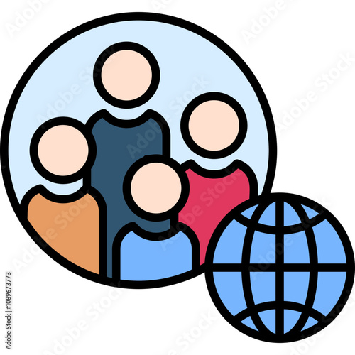 Multicultural Globe icon