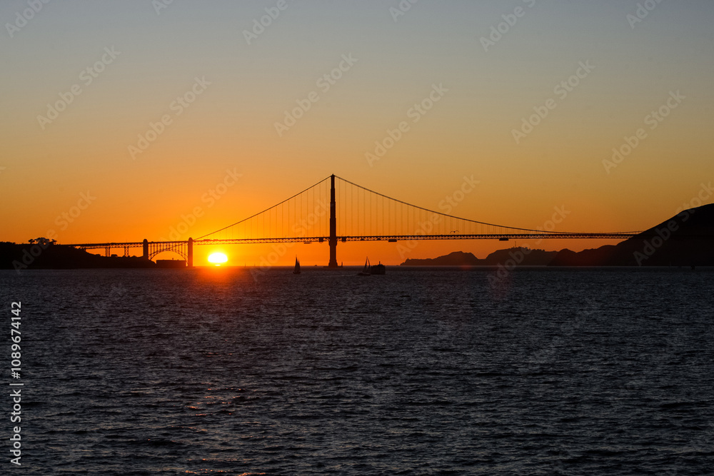 Obraz premium Golden Gate Sunset