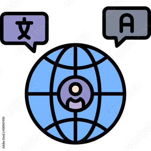 Multilingual icon